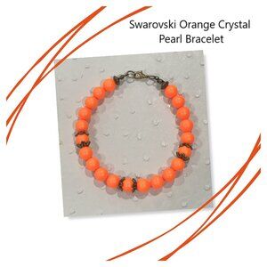 Swarovski Crystal Pearl bracelet with BONUS earrings NEW